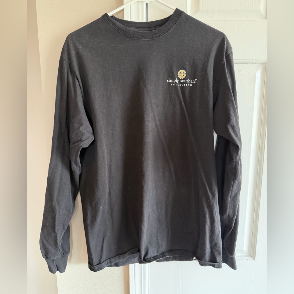 Simply Southern Charcoal Long Sleeve Tee